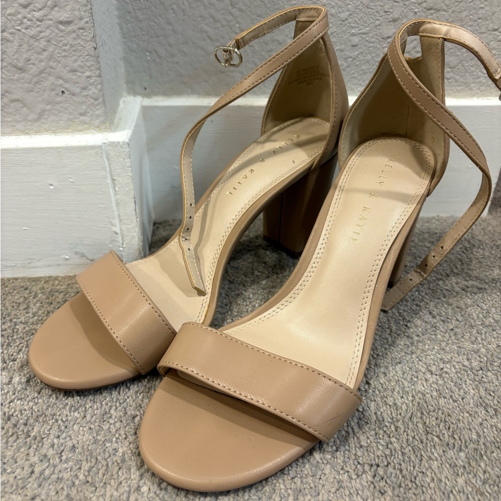 Kelly and Katie Tan Strappy Heels